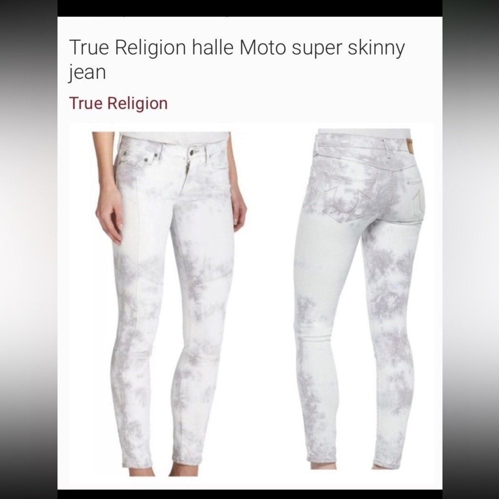 True Religion skinny moto jeans